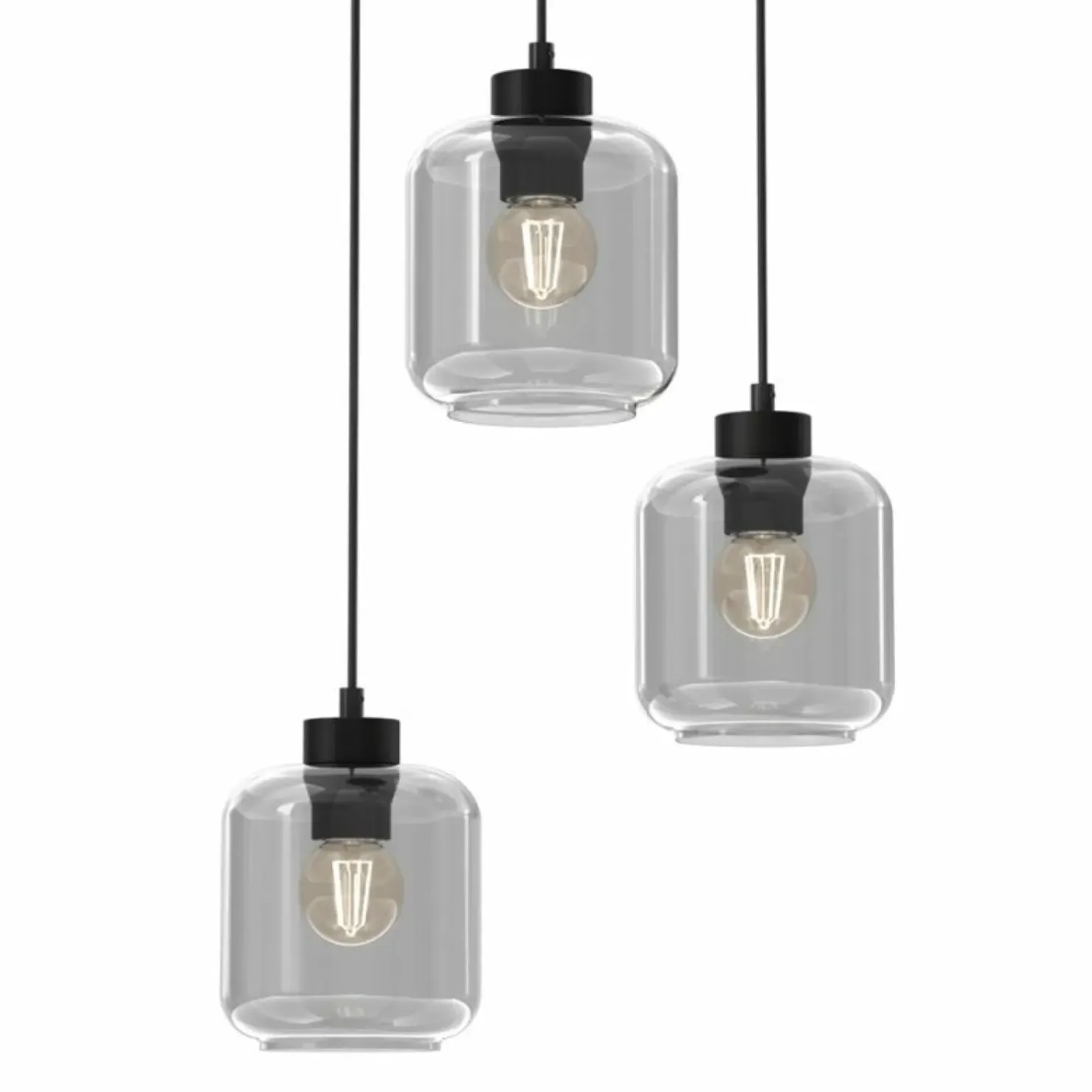 Sale Sklep Kaja Ponadczasowa lampa wisząca, klosze słoiki MLP8375 SOMBRA | Kaja