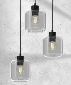 Sale Sklep Kaja Ponadczasowa lampa wisząca, klosze słoiki MLP8375 SOMBRA | Kaja