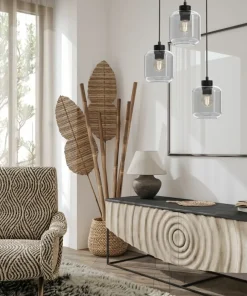 Sale Sklep Kaja Ponadczasowa lampa wisząca, klosze słoiki MLP8375 SOMBRA | Kaja
