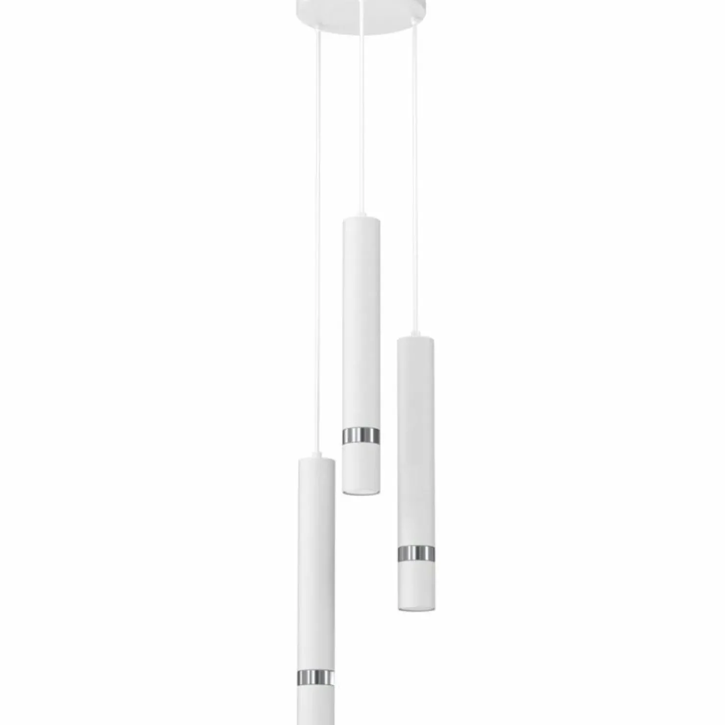 New Sklep Kaja Ponadczasowa lampa wisząca z białymi tubami MLP8915 JOKER | Kaja