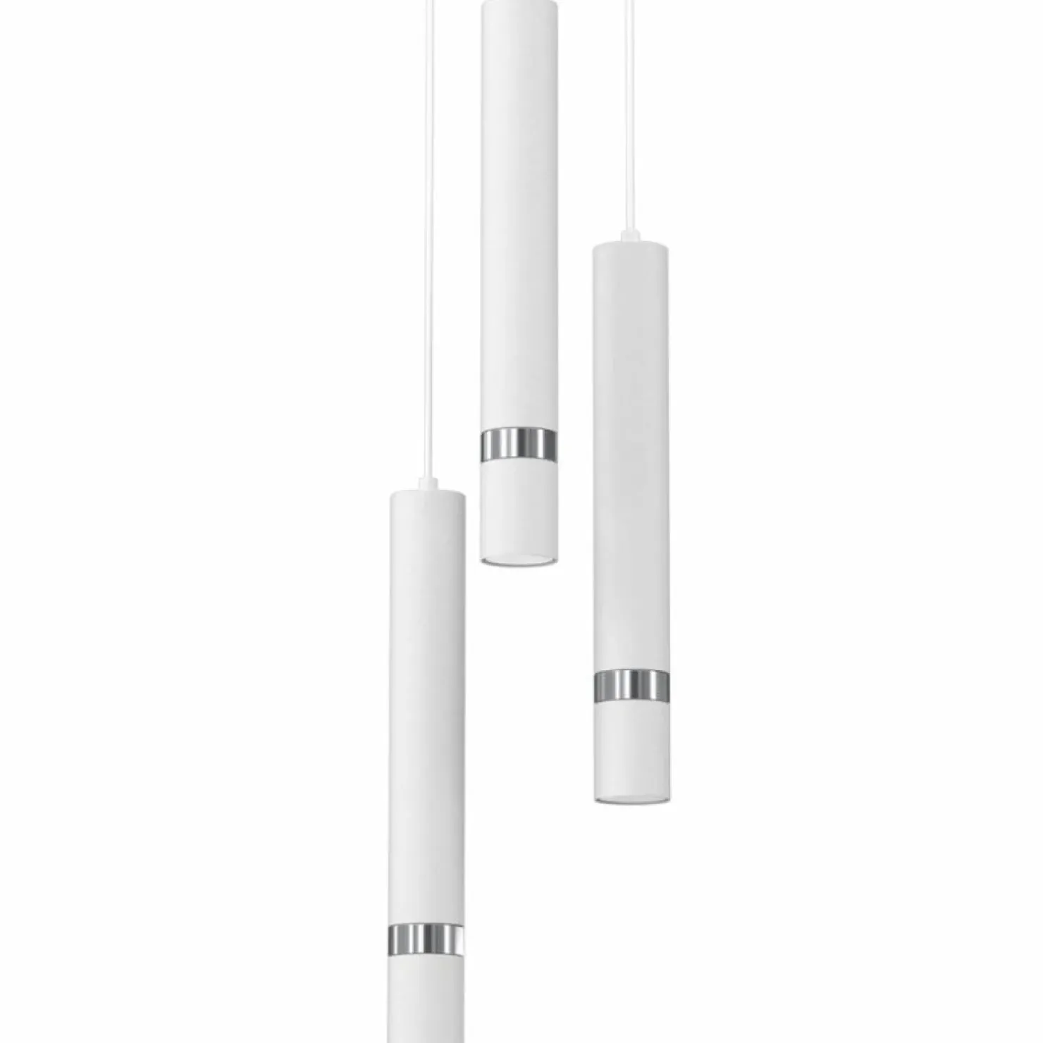 New Sklep Kaja Ponadczasowa lampa wisząca z białymi tubami MLP8915 JOKER | Kaja