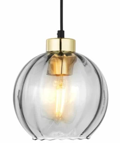 Clearance Sklep Kaja Ponadczasowa lampa wisząca z ozdobnym kloszem TK 4646 z serii DEVI