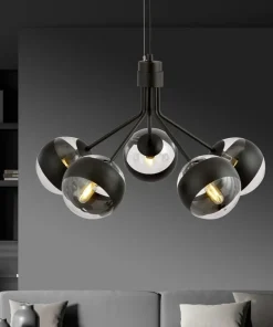Shop Sklep Kaja Ponadczasowa lampa wisząca z 5 kloszami 1139/5 NOVA | Kaja Oświetlenie