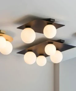 Sale Sklep Kaja Ponadczasowa lampa z białymi kloszami SIG 33282 ARGON PROSTOKĄT