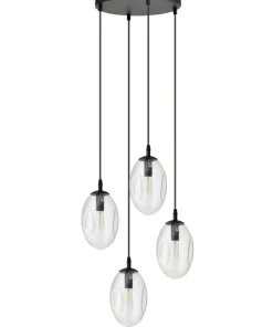 Best Sale Sklep Kaja Ponadczasowa lampa z podłużnymi kloszami 1265/4PREM z serii ASTRAL