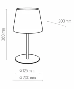 Ponadczasowa lampka nocna z abażurem TK 2935 MAJA WHITE | Kaja*Sklep Kaja Best Sale