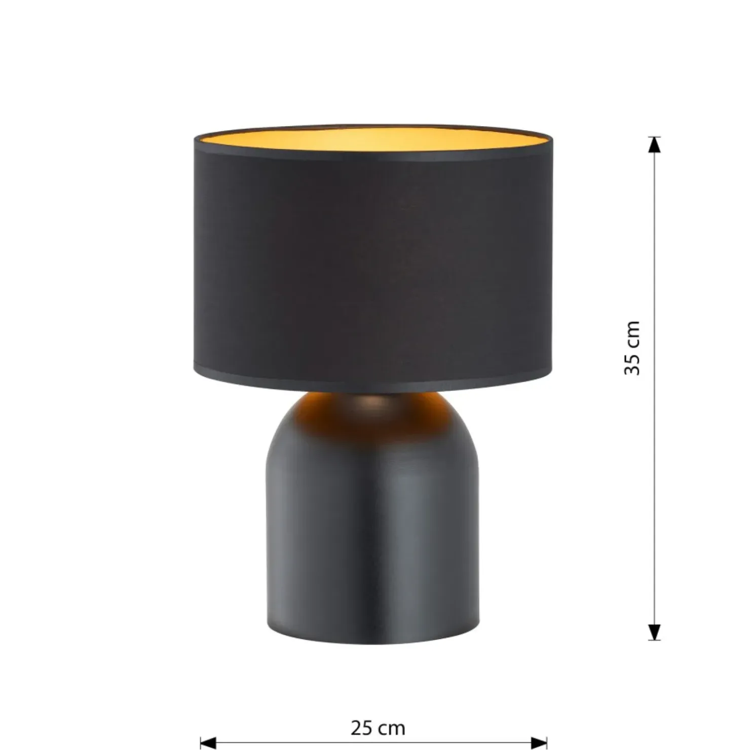 Ponadczasowa lampka stołowa z abażurem 1323/LN1 ASPEN | Kaja*Sklep Kaja Hot