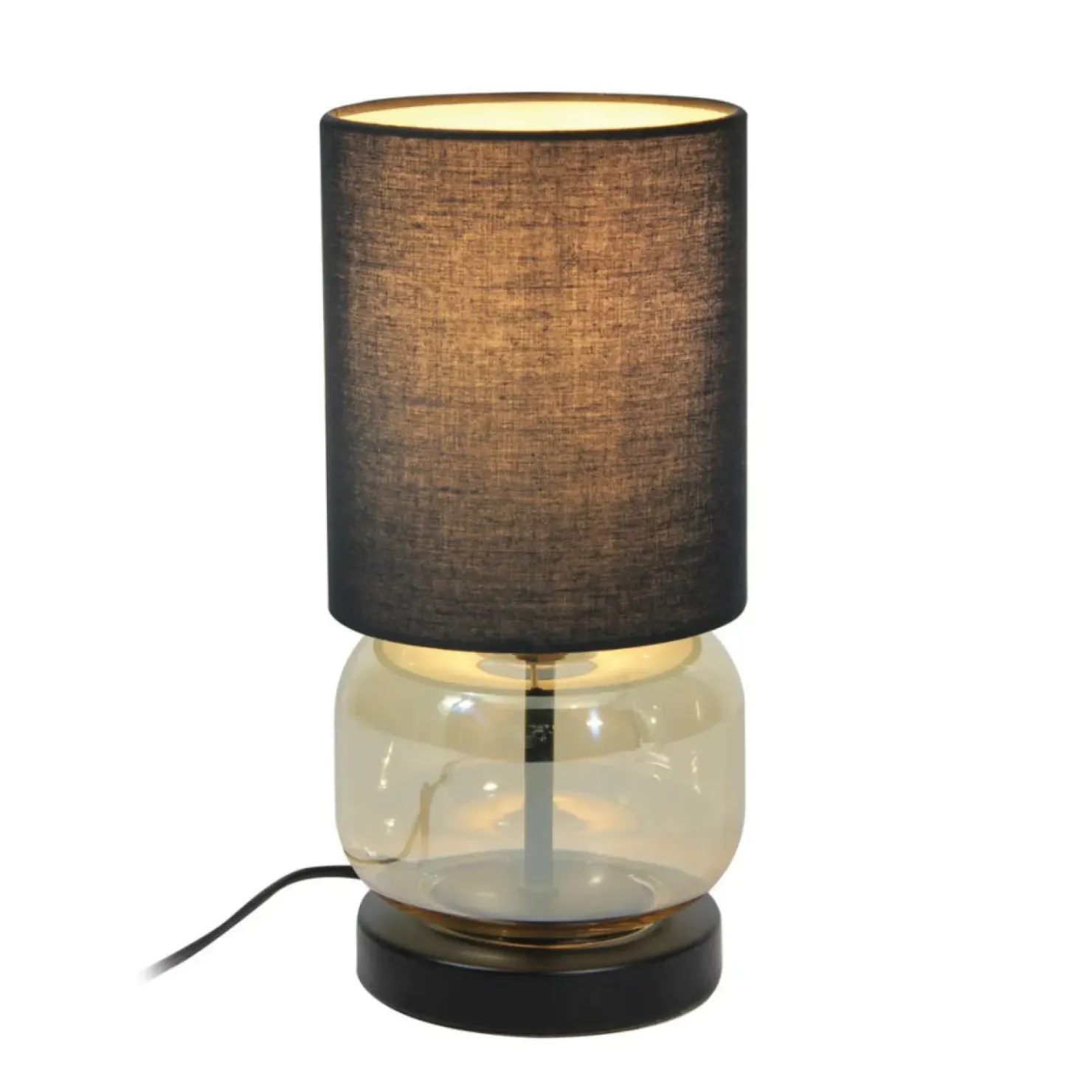 Ponadczasowa lampka stołowa do sypialni TB-63748-BL-AMB DORME | Kaja*Sklep Kaja Best
