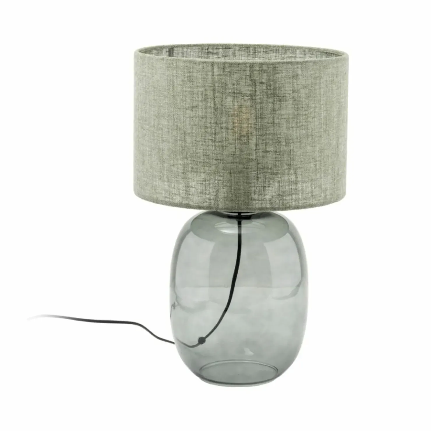Ponadczasowa lampka stołowa z abażurem TK 5989 MELODY GRAPHITE | Kaja*Sklep Kaja Sale