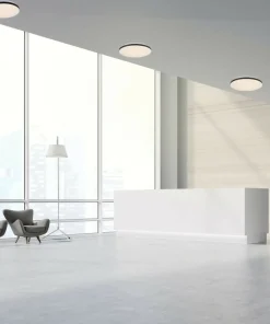 Ponadczasowa, okrągła lampa sufitowa LED LP-335/1C S 4BK – BABILON*Sklep Kaja Fashion