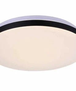 Ponadczasowa, okrągła lampa sufitowa LED LP-335/1C S 4BK – BABILON*Sklep Kaja Fashion