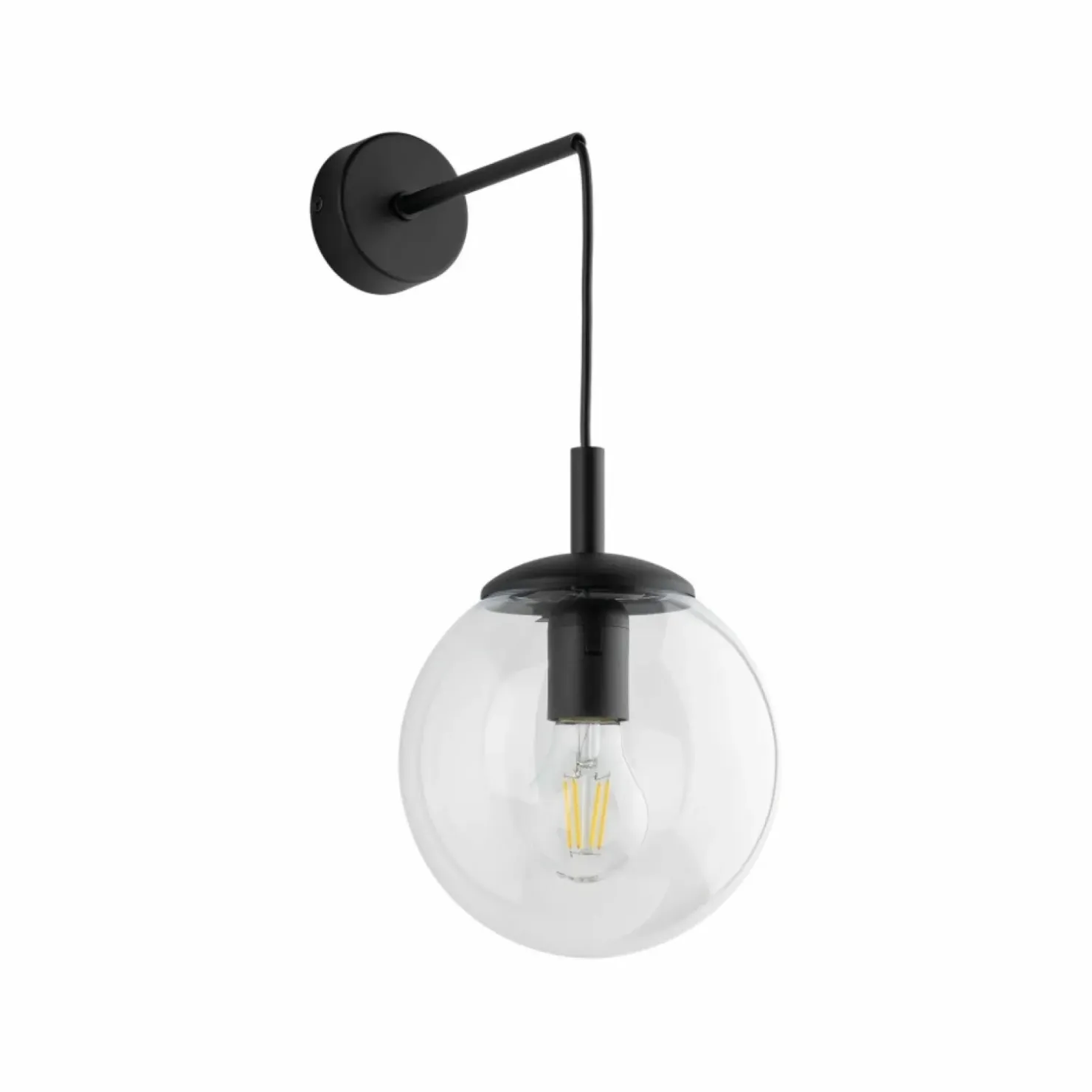 Ponadczasowy kinkiet z kloszem TK 5387 ESME TRANSPARENT | Kaja*Sklep Kaja Flash Sale