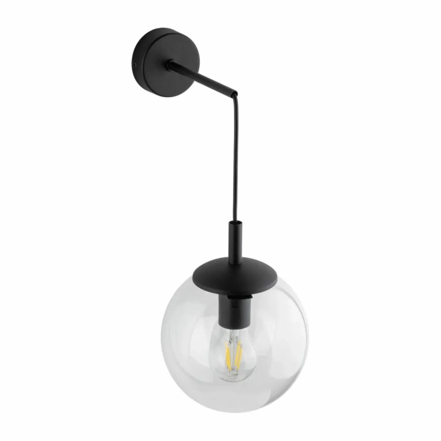 Ponadczasowy kinkiet z kloszem TK 5387 ESME TRANSPARENT | Kaja*Sklep Kaja Flash Sale