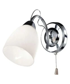 Ponadczasowy kinkiet z włącznikiem K-JSL-6218/1W CHR ARON | Kaja*Sklep Kaja Store