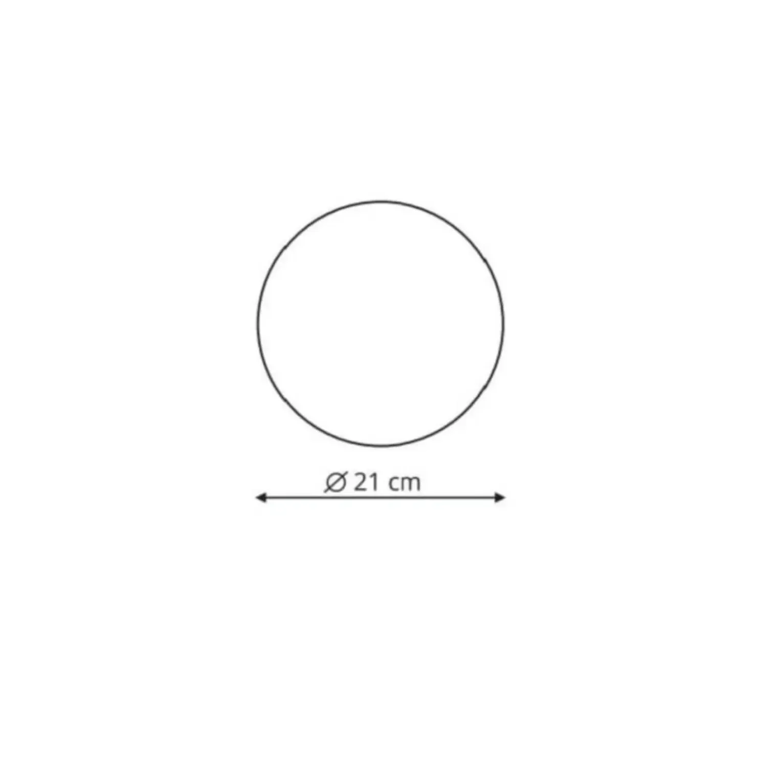Ponadczasowy plafon ⌀21cm LP-8102/1C-12W WH PLATILLO | Kaja*Sklep Kaja Outlet