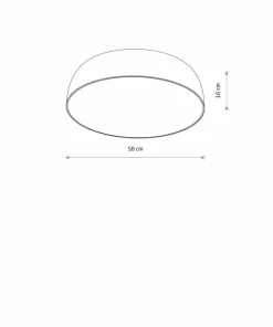 Ponadczasowy plafon do sypialni ⌀58cm 7xE27 8018 SATELLITE | Kaja*Sklep Kaja Best Sale
