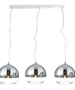 Shop Sklep Kaja Potrójna owana lampa wisząca nad stół AZ3103 IRIS | Kaja chrom