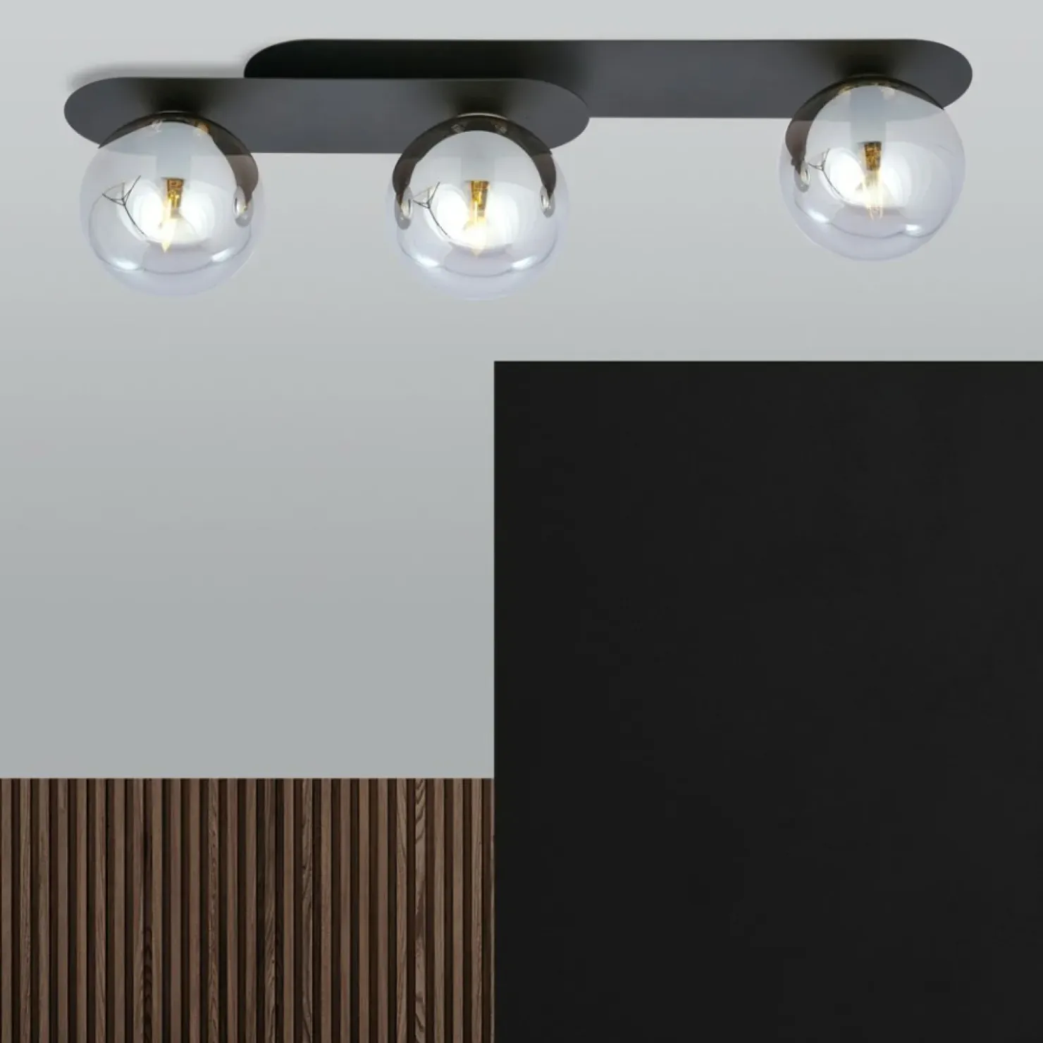 Potrójna, dwupoziomowa lampa sufitowa listwa 1119/3 PLAZA | Kaja*Sklep Kaja Discount