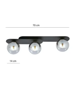 Potrójna, dwupoziomowa lampa sufitowa listwa 1119/3 PLAZA | Kaja*Sklep Kaja Discount