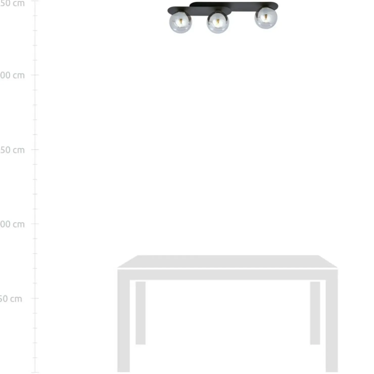 Potrójna, dwupoziomowa lampa sufitowa listwa 1119/3 PLAZA | Kaja*Sklep Kaja Discount