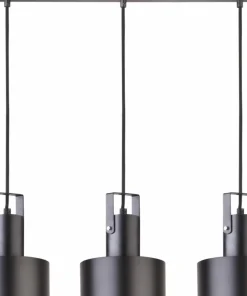 Shop Sklep Kaja Potrójna, industrialna lampa wisząca na listwie SIG 31194 - RIF PLUS czarny