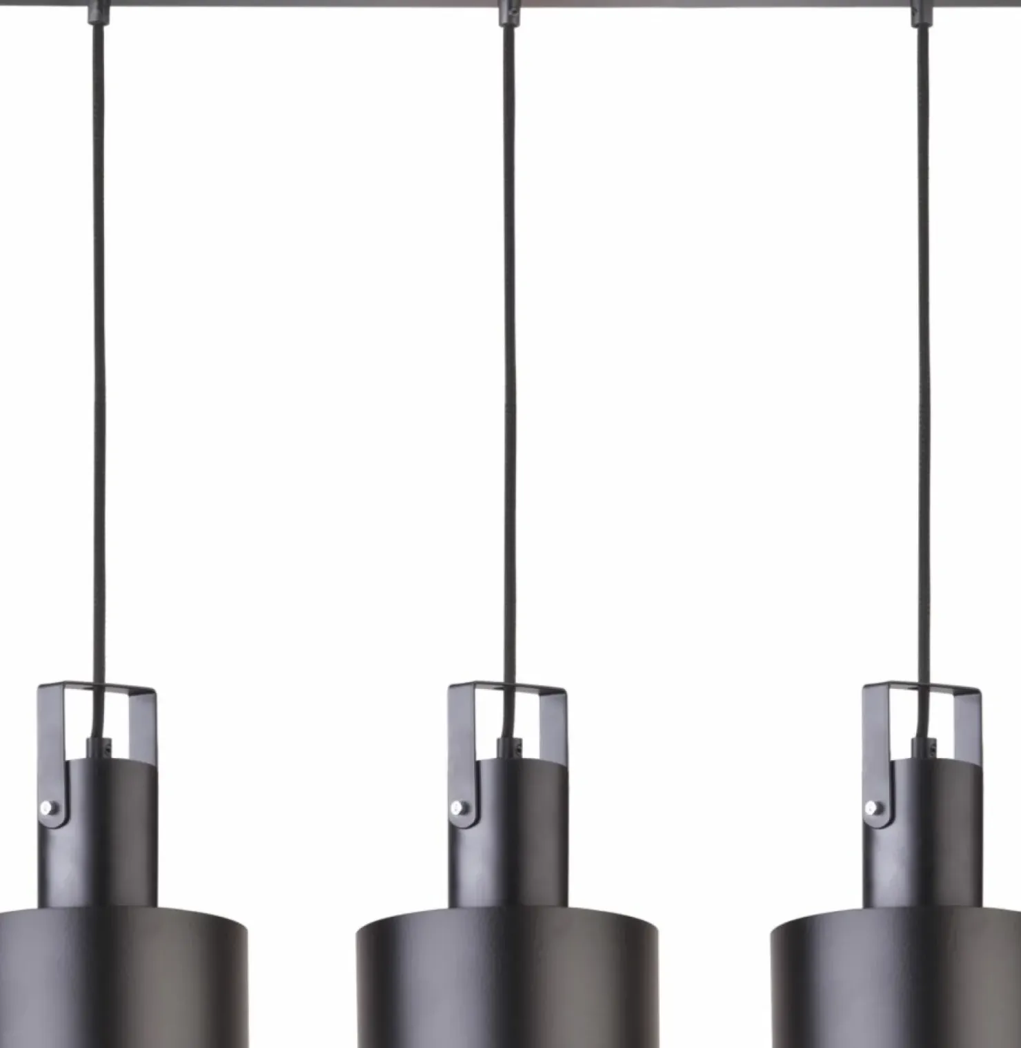Shop Sklep Kaja Potrójna, industrialna lampa wisząca na listwie SIG 31194 - RIF PLUS czarny