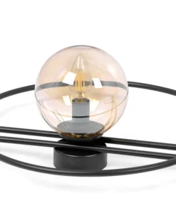 Potrójna lampa ścienna z bursztynowymi kloszami K-5348 z serii CORSA*Sklep Kaja Discount