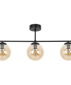 Best Sklep Kaja Potrójna lampa sufitowa w bursztynowym kolorze K-5164 z serii DELTA