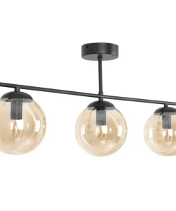Best Sklep Kaja Potrójna lampa sufitowa w bursztynowym kolorze K-5164 z serii DELTA