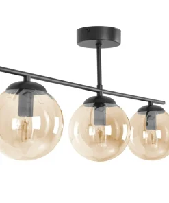 Best Sklep Kaja Potrójna lampa sufitowa w bursztynowym kolorze K-5164 z serii DELTA