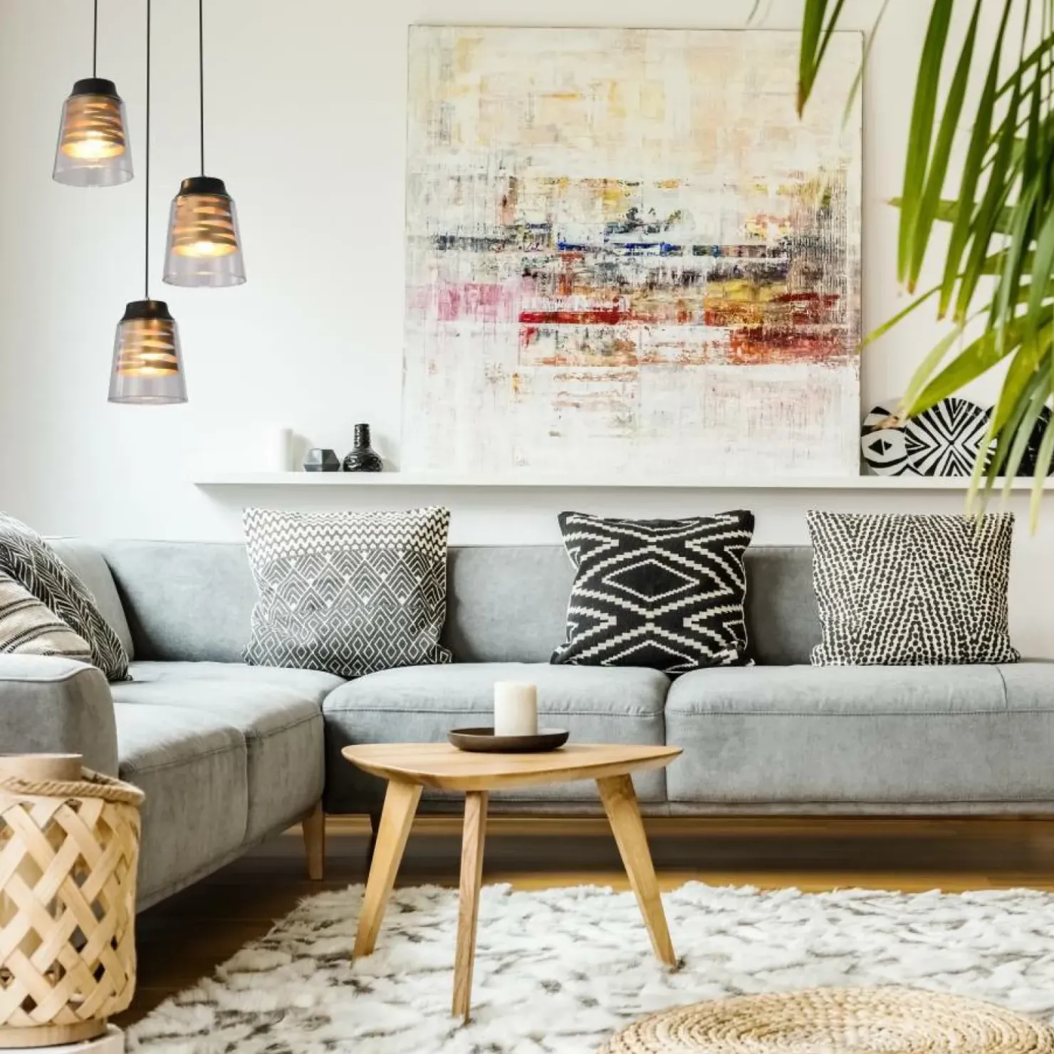 Best Sale Sklep Kaja Potrójna lampa wisząca do kuchni 33-78988 FRESNO | Kaja Oświetlenie czarny