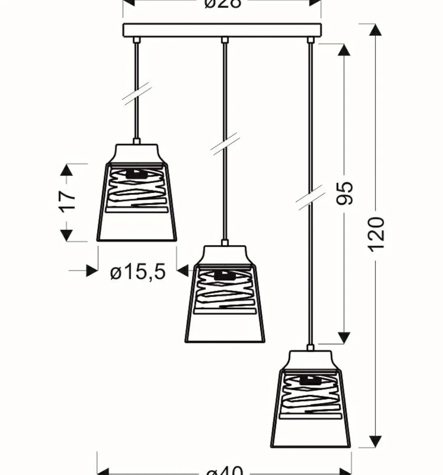 Best Sale Sklep Kaja Potrójna lampa wisząca do kuchni 33-78988 FRESNO | Kaja Oświetlenie czarny