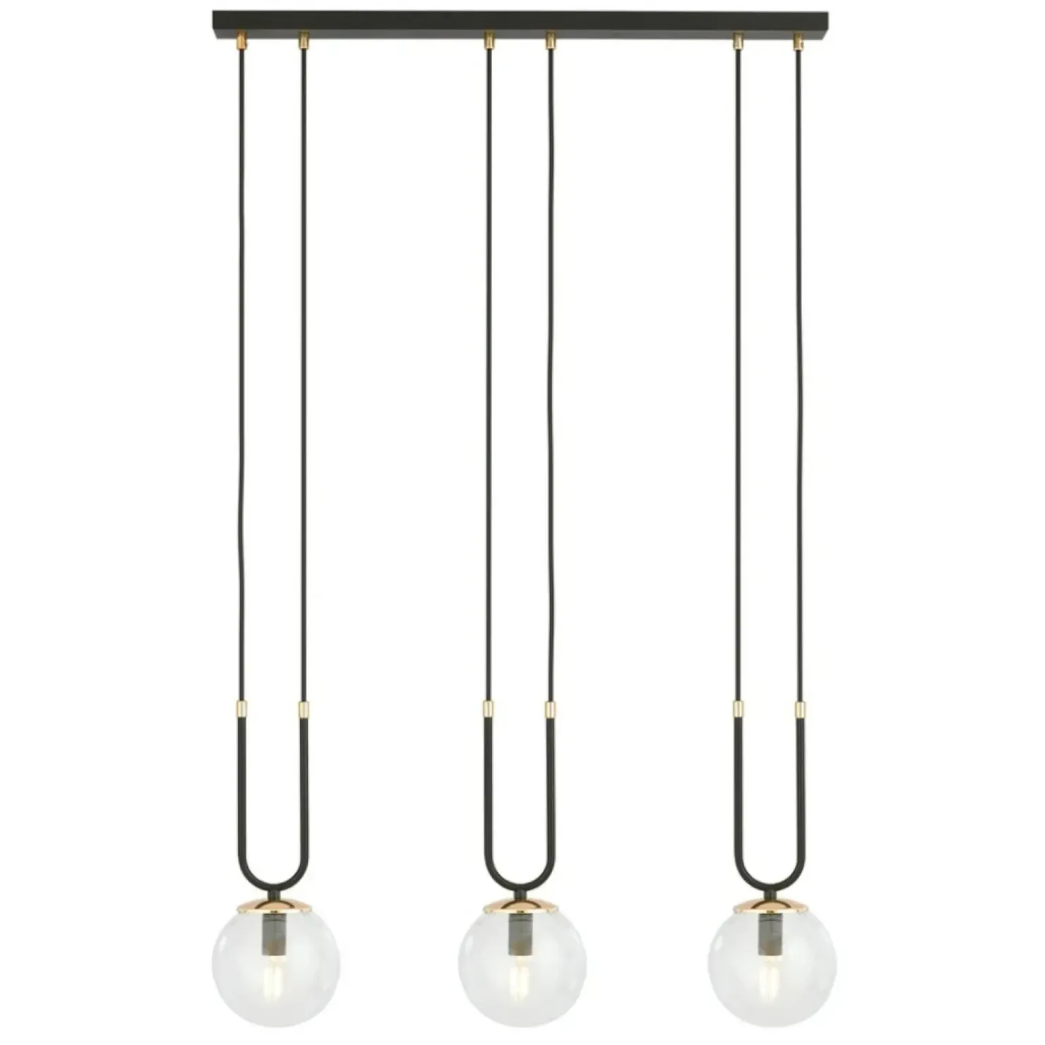 Shop Sklep Kaja Potrójna lampa wisząca do oświetlenia stołu 1114/3 GLAM | Kaja