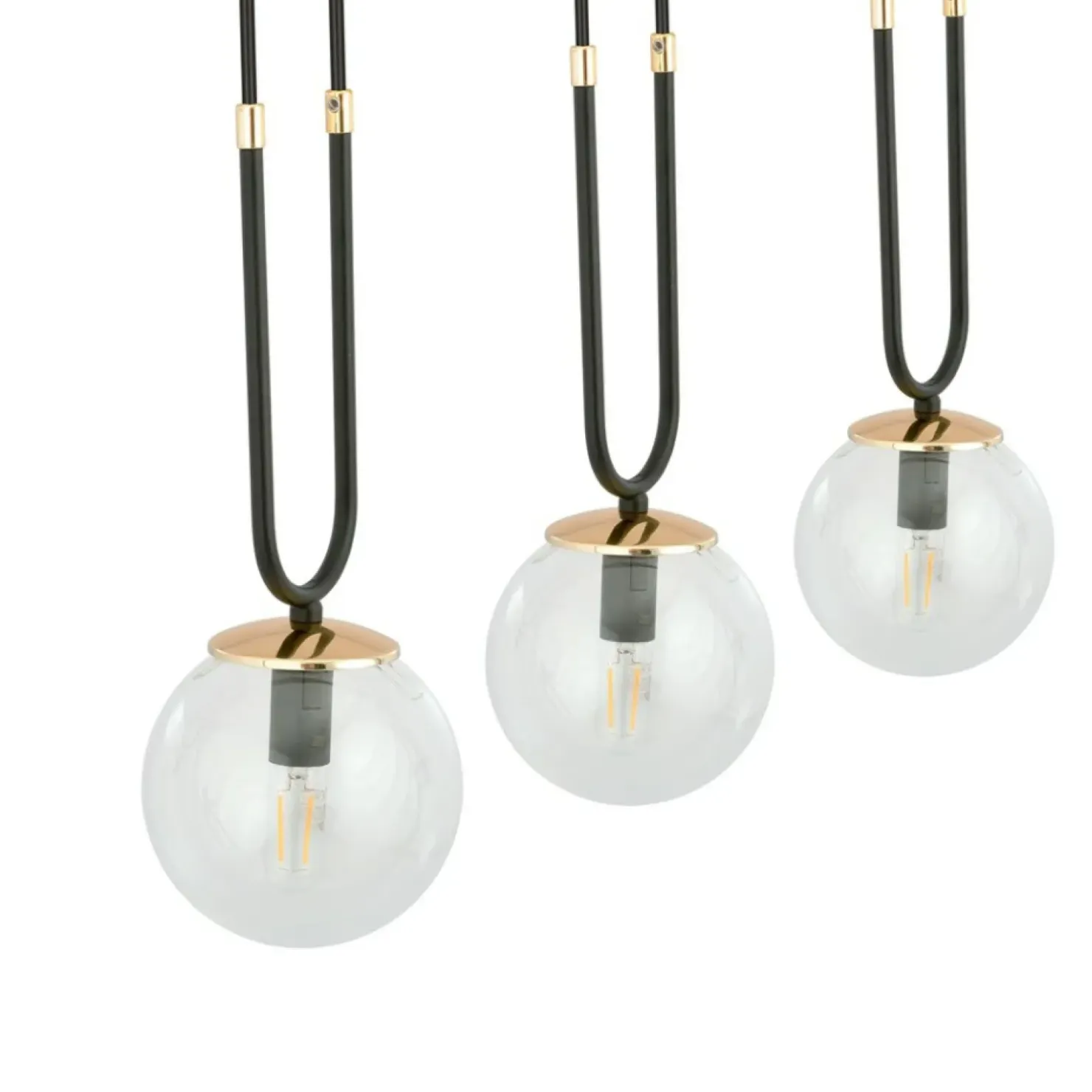 Shop Sklep Kaja Potrójna lampa wisząca do oświetlenia stołu 1114/3 GLAM | Kaja