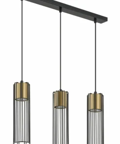 Sale Sklep Kaja Potrójna lampa wisząca na listwie, nad stół SIG 33455 FOBIA CZ/ZŁ