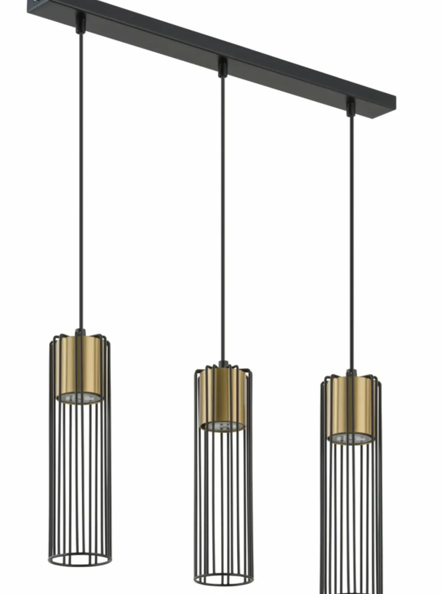 Sale Sklep Kaja Potrójna lampa wisząca na listwie, nad stół SIG 33455 FOBIA CZ/ZŁ