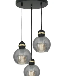 Best Sklep Kaja Potrójna lampa wisząca na okrągłej podstawie MLP6533 OMEGA | Kaja