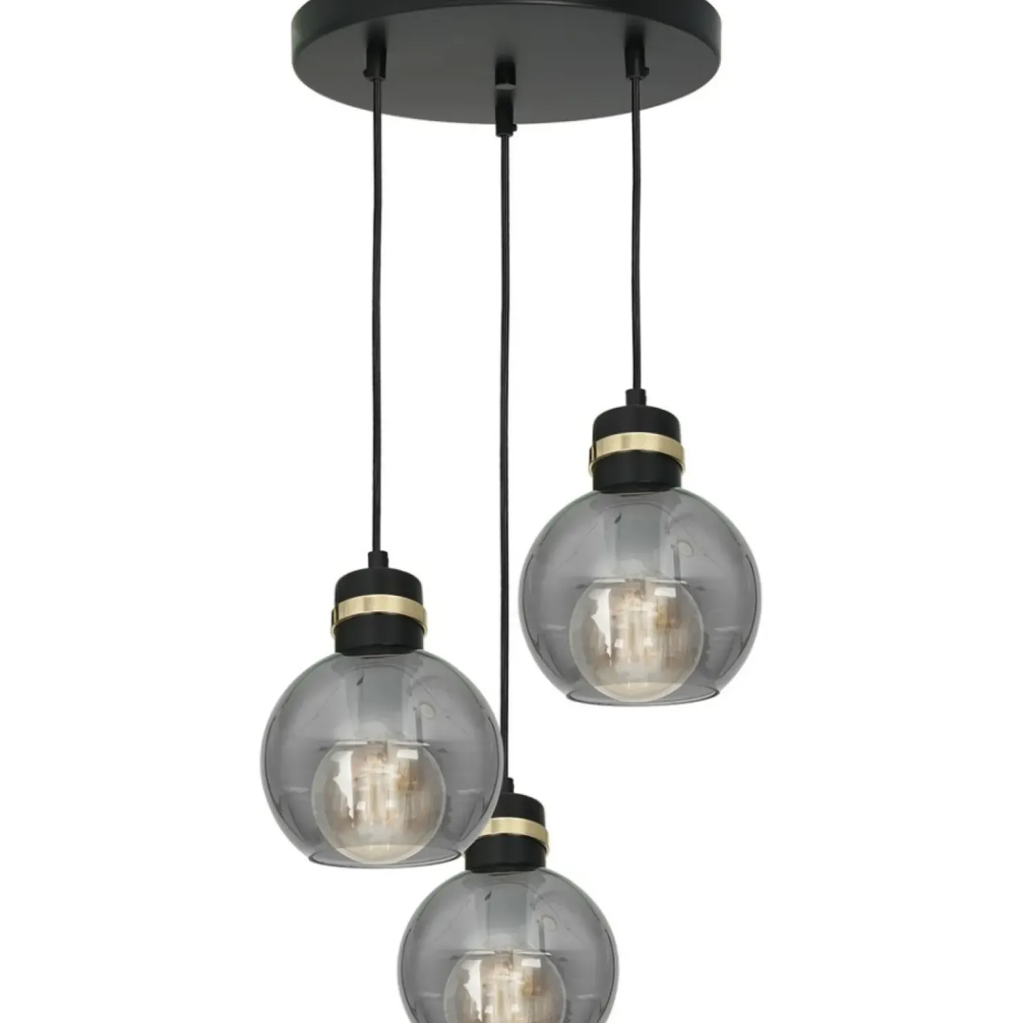 Best Sklep Kaja Potrójna lampa wisząca na okrągłej podstawie MLP6533 OMEGA | Kaja
