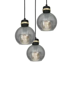 Best Sklep Kaja Potrójna lampa wisząca na okrągłej podstawie MLP6533 OMEGA | Kaja