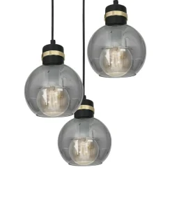 Best Sklep Kaja Potrójna lampa wisząca na okrągłej podstawie MLP6533 OMEGA | Kaja