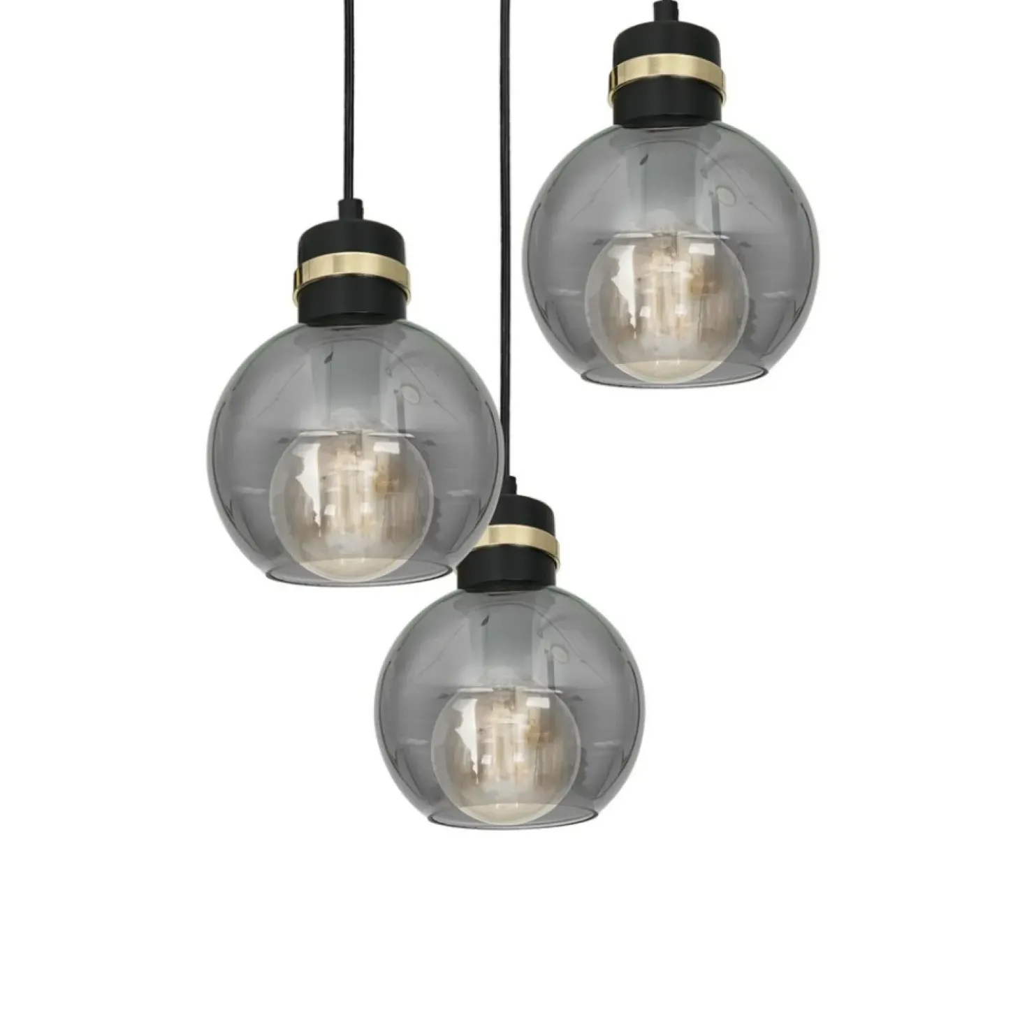 Best Sklep Kaja Potrójna lampa wisząca na okrągłej podstawie MLP6533 OMEGA | Kaja