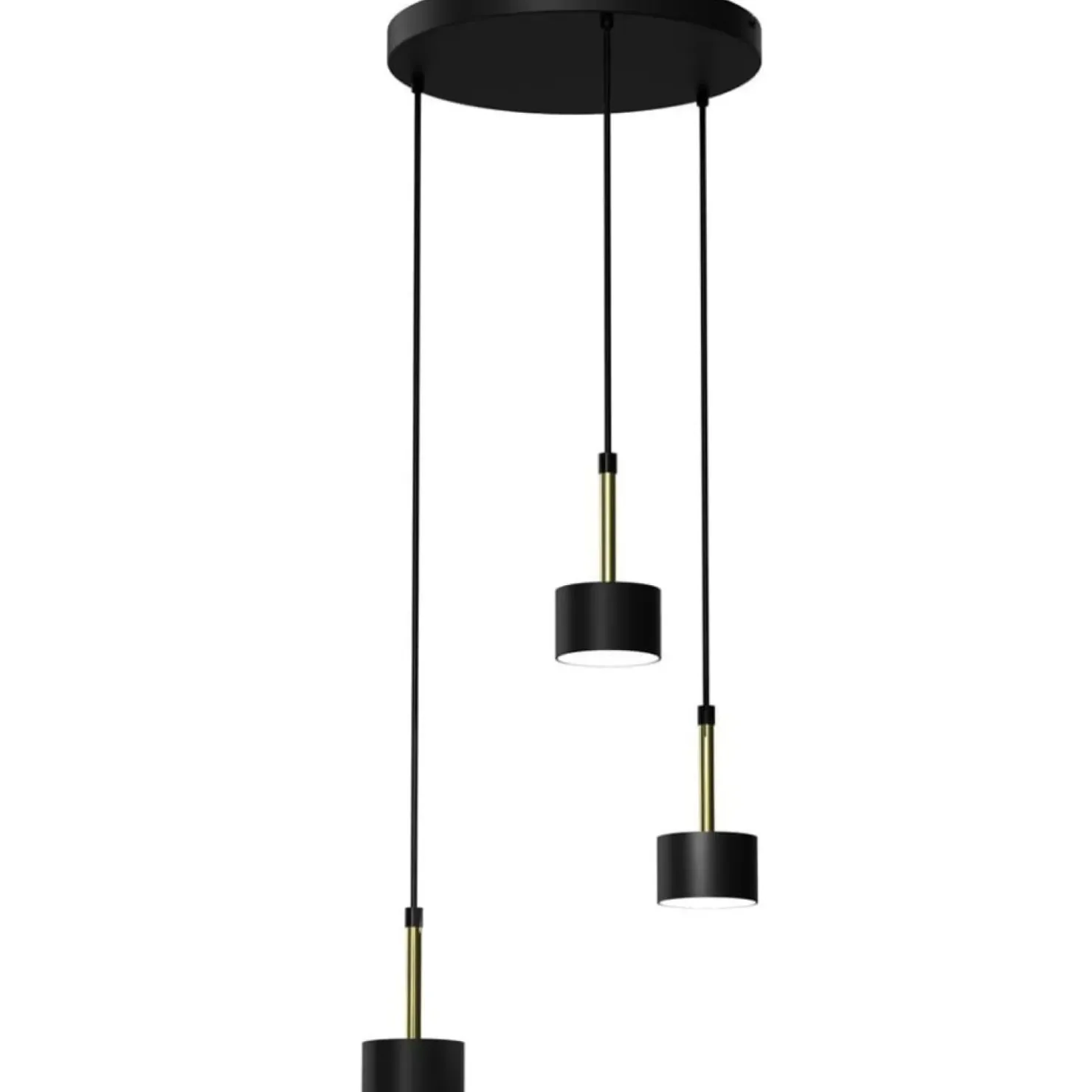 Best Sale Sklep Kaja Potrójna lampa wisząca w czarno-złotym kolorze MLP7762 z serii ARENA | Kaja Oświ