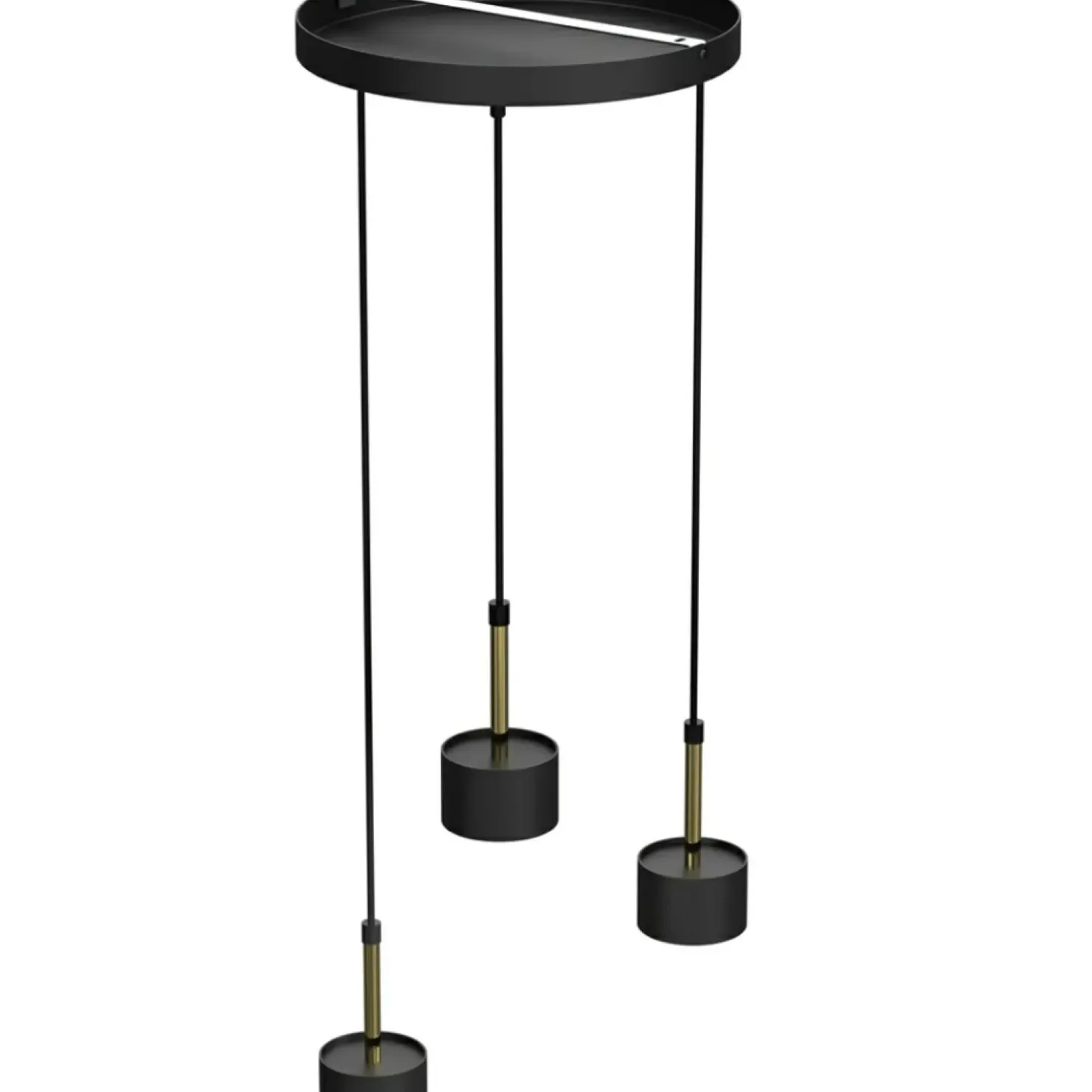 Best Sale Sklep Kaja Potrójna lampa wisząca w czarno-złotym kolorze MLP7762 z serii ARENA | Kaja Oświ
