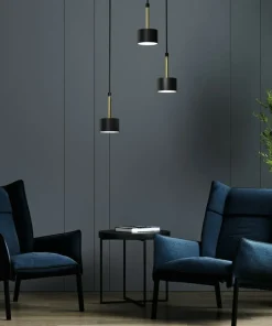 Best Sale Sklep Kaja Potrójna lampa wisząca w czarno-złotym kolorze MLP7762 z serii ARENA | Kaja Oświ