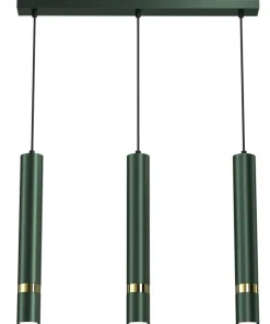 Store Sklep Kaja Potrójna lampa wisząca w kolorze zieleni MLP7721 z serii JOKER | Kaja Oświetleni
