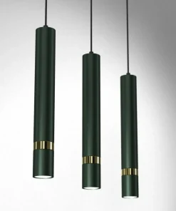 Store Sklep Kaja Potrójna lampa wisząca w kolorze zieleni MLP7721 z serii JOKER | Kaja Oświetleni