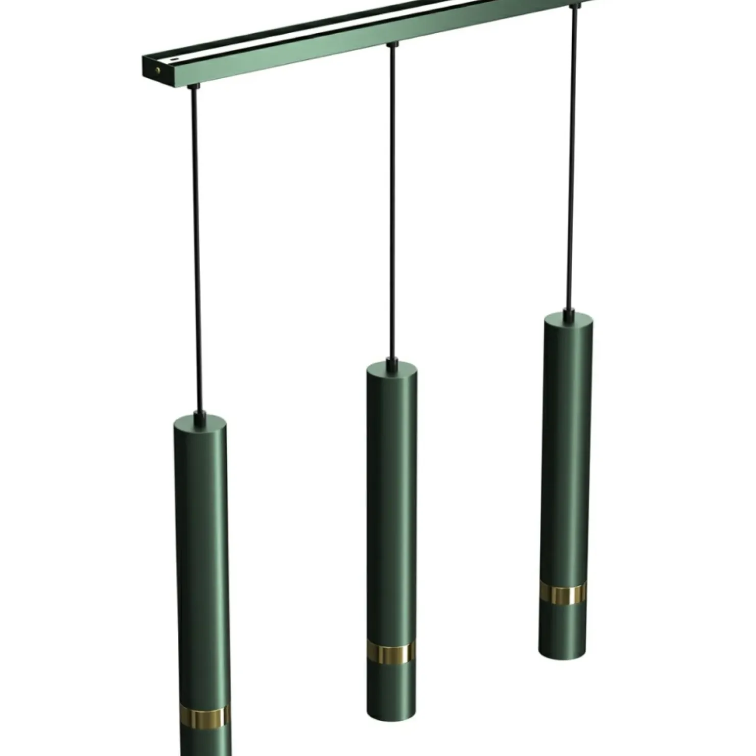 Store Sklep Kaja Potrójna lampa wisząca w kolorze zieleni MLP7721 z serii JOKER | Kaja Oświetleni