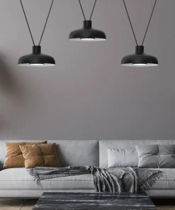 New Sklep Kaja Potrójna lampa wisząca w loftowym wydaniu MLP8820 z serii LINEA | Kaja Oświetlen