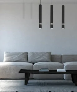 Online Sklep Kaja Potrójna lampa wisząca z czarnymi tubami, z chromem MLP1414 z serii JOKER | Kaja