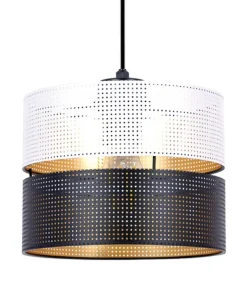 Potrójna lampa wisząca z dwukolorowymi abażurami K-5292 z serii VEGA*Sklep Kaja Discount